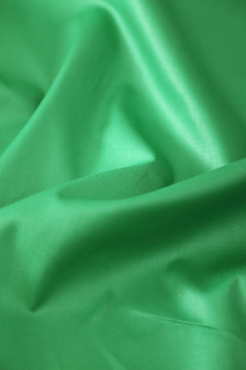 Christmas Cotton Twill Fabric in Solid Green - Wide Quality Korean Fabric By the Yard 70247