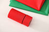 Christmas Cotton Twill Roll Bias in Solid Red - Quality Korean Bias Tape, 4cm or 10 cm Width By the Roll /70250