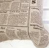 Cotton Linen Vintage Newspaper Fabric Natural Color per Yard 4475-294
