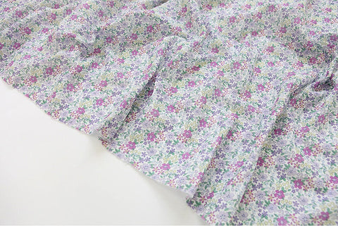 Lovely Floral Cotton Double Gauze Fabric, Pink Flower Gauze, Baby Fabric, Quality Korean Fabric - 59 Inches Wide - By the Yard 3/11173