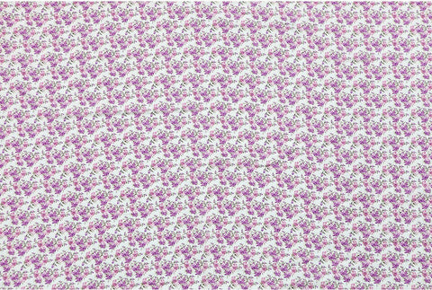 Lilies Cotton Double Gauze Fabric, Purple Flower Gauze, Baby Fabric, Quality Korean Fabric - 59 Inches Wide - By the Yard 3/11184