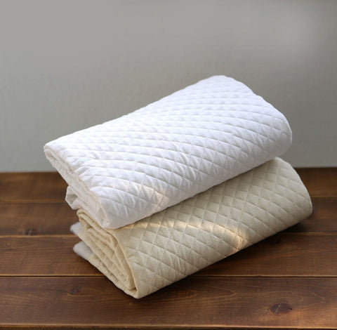 Quilted Cotton Fabric, Pre-washed Solid Cotton Fabric, Quality Korean Fabric - White or Natural - Fabric By the Yard /52121