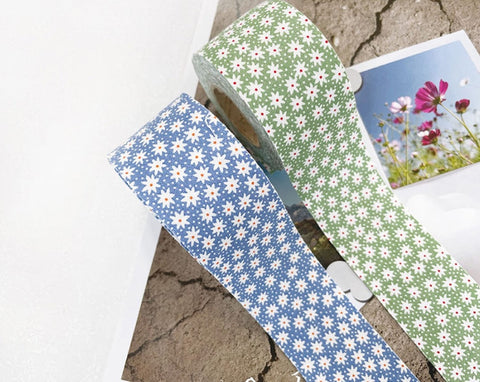 4 cm Antique Mini Flower Cotton Bias - Choice of 5 Colors - 10 yards - By the Roll / 42213