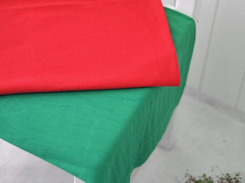 Cotton Ribbing Fabric, 1x1 Ribbing and Binding Knit Fabric, Red Ribbing, Green Ribbing, Quality Korean Fabric - By the Yard /31103 31104