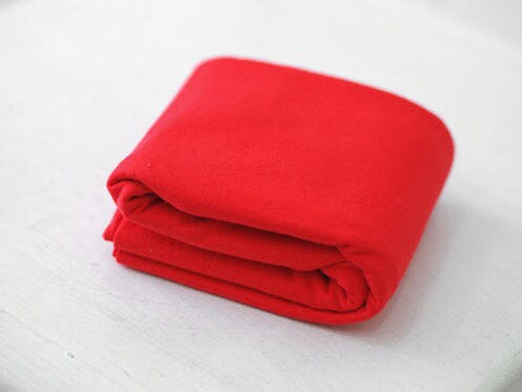 Cotton Ribbing Fabric, 1x1 Ribbing and Binding Knit Fabric, Red Ribbing, Green Ribbing, Quality Korean Fabric - By the Yard /31103 31104