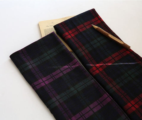 Brushed Checker Cotton Fabric, Tartan Check Fabric, Winter Fabric, Warm Fabric, Plaid Fabric, Quality Korean Fabric - By the Yard /52285