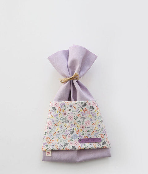 Lavender Fat Quarters Bundle, Cotton Fabric Bundle, Lavender Flowers, Check and Solid Lavender - Set of Three, Korean Fabric /42182
