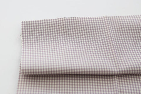 Lavender Fat Quarters Bundle, Cotton Fabric Bundle, Lavender Flowers, Check and Solid Lavender - Set of Three, Korean Fabric /42182