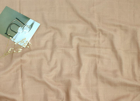 Solid Cotton Double Gauze, Two Layer Gauze, Soft Gauze, Quality Korean Fabric, White Ivory, Pink, Deep Mint, Deep Beige - By the Yard /50141