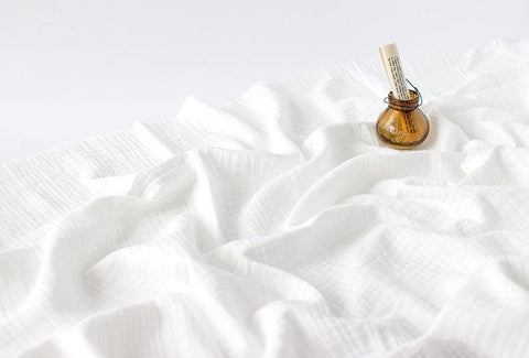 Wrinkled Triple Cotton Gauze, Three Layers, Crinkle Gauze, Yoryu Gauze, Quality Korean Fabric - 59 Inches Wide - By the Yard /42503