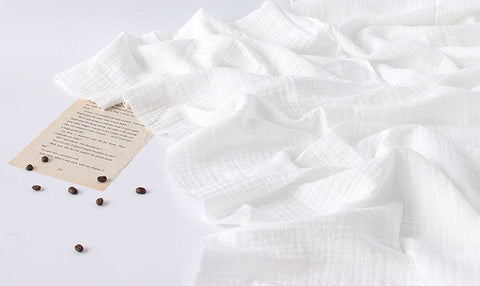 Wrinkled Triple Cotton Gauze, Three Layers, Crinkle Gauze, Yoryu Gauze, Quality Korean Fabric - 59 Inches Wide - By the Yard /42503
