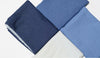 Cotton Denim Fabric, Prewashed Denim Fabric, Blue Denim, Cream, Light Blue, Blue, Deep Blue, Quality Korean Fabric - By the Yard /52034