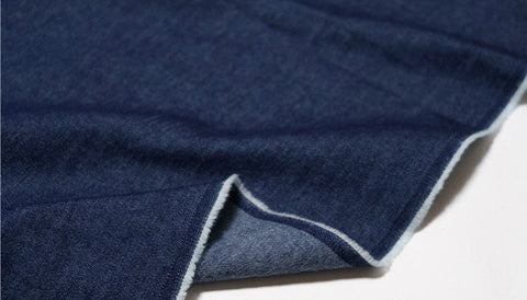 Cotton Denim Fabric, Prewashed Denim Fabric, Blue Denim, Cream, Light Blue, Blue, Deep Blue, Quality Korean Fabric - By the Yard /52034
