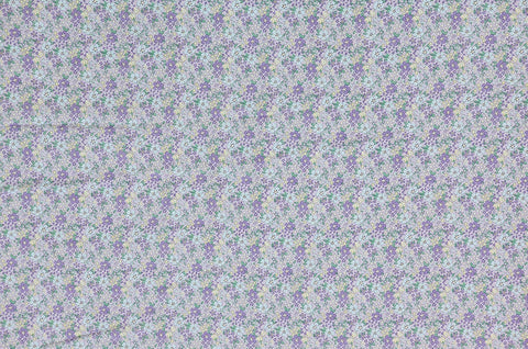 Lovely Floral Cotton Double Gauze Fabric, Purple Flower Gauze, Baby Fabric, Quality Korean Fabric - 59 Inches Wide - By the Yard 3/0292