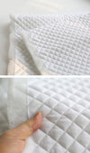 Quilted Cotton Fabric, Pre-washed Solid Cotton Fabric, Quality Korean Fabric - White or Natural - Fabric By the Yard /52121