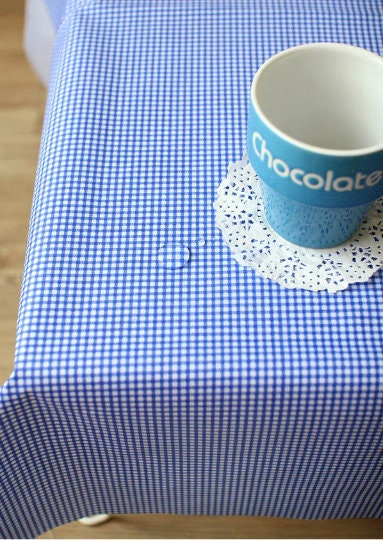 Waterproof Fabric Small Plaid, Quality Korean Fabric - Red, Green, Yellow, Blue, Pink - By the Yard /53841