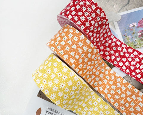 4 cm Antique Mini Flower Cotton Bias - Choice of 5 Colors - 10 yards - By the Roll / 42213
