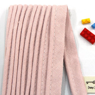 Natural Linen Piping Tape - In Indi-Pink - 3 yards - One pack / 81701