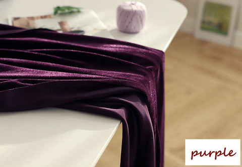 Stretch Polyester Velvet Fabric, Silky Velvet Fabric, Wide Velvet Fabric, Quality Korean Fabric - By the Yard /51939