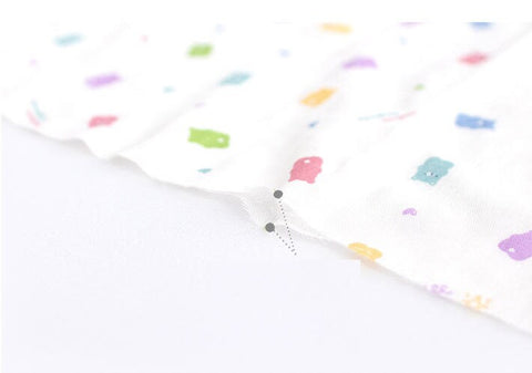 Organic Cotton Double Gauze, Jelly Bears Cotton Gauze, GOTS Certified, Hearts Cotton Gauze, Quality Korean Fabric - By the Yard /51099