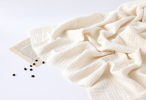 Wrinkled Triple Cotton Gauze, Three Layers, Crinkle Gauze, Yoryu Gauze, Quality Korean Fabric - 59 Inches Wide - By the Yard /42503