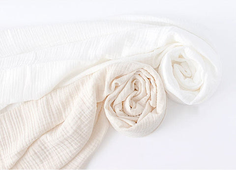 Wrinkled Triple Cotton Gauze, Three Layers, Crinkle Gauze, Yoryu Gauze, Quality Korean Fabric - 59 Inches Wide - By the Yard /42503