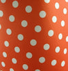 Waterproof White Dots on Orange, Polka dot Waterproof Fabric, Quality Korean Fabric - Fabric By the Yard WM /6042