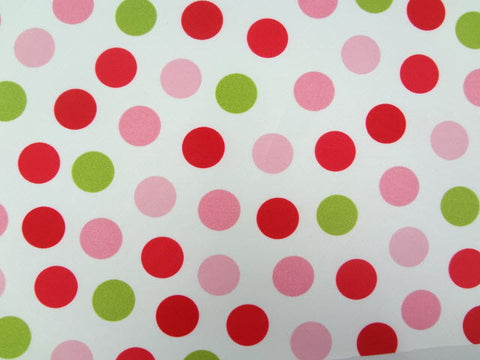 Waterproof Pink tone Dots per Yard WM