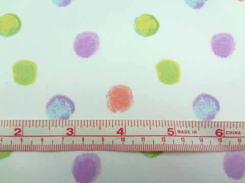 Waterproof Fabric Pastel Dots per Yard WM