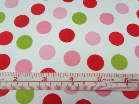 Waterproof Pink tone Dots per Yard WM