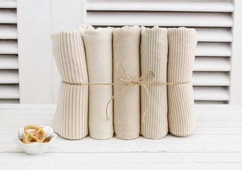 Mini-Stripe Cotton Jersey Knit - 5 Styles - By the Yard / 71773