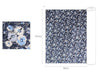 Semi-sheer Floral Cotton Fabric, Blue Flower Cotton Fabric, Lightweight and Thin, Quality Korean Fabric, Navy Cotton - By the Yard /49990