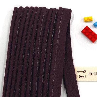 Natural Linen Piping Tape - In Purple - 3 yards - One pack / 81705