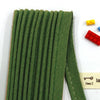 Natural Linen Piping Tape - In Dark Green - 3 yards - One pack / 81698