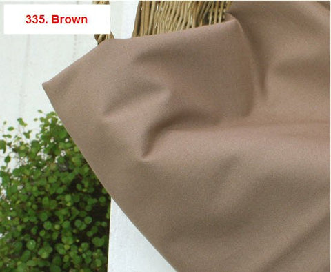 High Quality Solid Cotton Fabric - Sky Blue, Mustard or Brown - By the Yard /41179