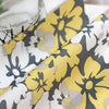 Waterproof Fabric White Yellow Flowers per Yard 10385