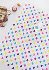 Waterproof Fabric Colorful Hearts per Yard 24619-100