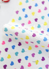 Waterproof Fabric Colorful Hearts per Yard 24619-100