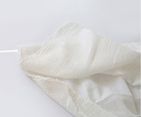Wrinkled Cotton Gauze - In Five Colors - 56" Wide - By the Yard /53654