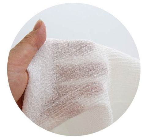 Wrinkled Cotton Gauze - In Five Colors - 56" Wide - By the Yard /53654