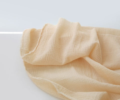 Wrinkled Cotton Gauze - In Five Colors - 56" Wide - By the Yard /53654