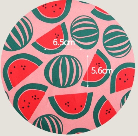 Watermelons Waterproof Fabric - In Green or Pink - By the Yard / 53625