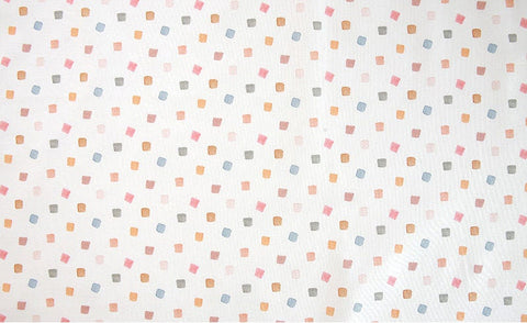 Organic Cotton Fabric, Square Pattern Fabric, Quality Korean Fabric - Fabric By the Yard 53357-1