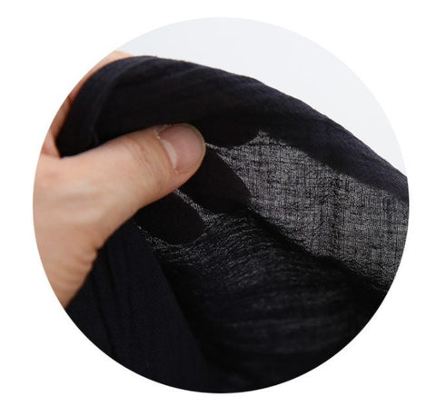 Natural Pre-Washed Linen Wrinkled Gauze - In Four Colors - 56" Wide - By the Yard /53653