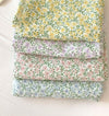 Wide Cotton-Linen Floral Fabric - Quality Korean Fabric - In Yellow, Purple, Pink or Blue - By the Yard /53658