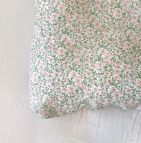 Wide Cotton-Linen Floral Fabric - Quality Korean Fabric - In Yellow, Purple, Pink or Blue - By the Yard /53658