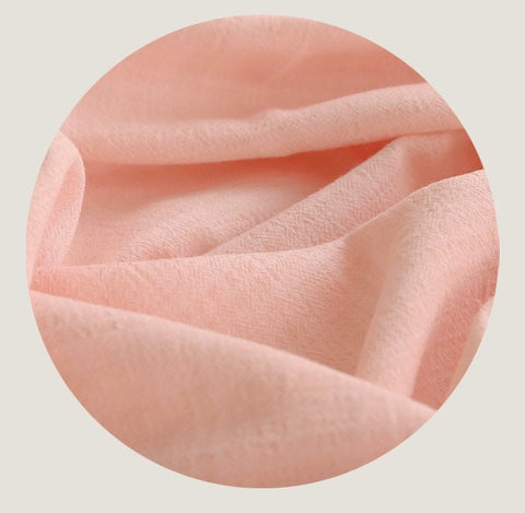 Wrinkled Cotton Gauze Fabric - In Four Colors - 56" Wide - By the Yard / 53624