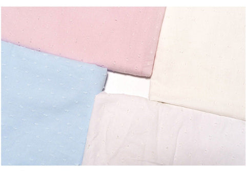 Pastel Cotton Fabric, Popcorn Dobby - 55 inches wide - In 4 Colors - By the Yard / 53794