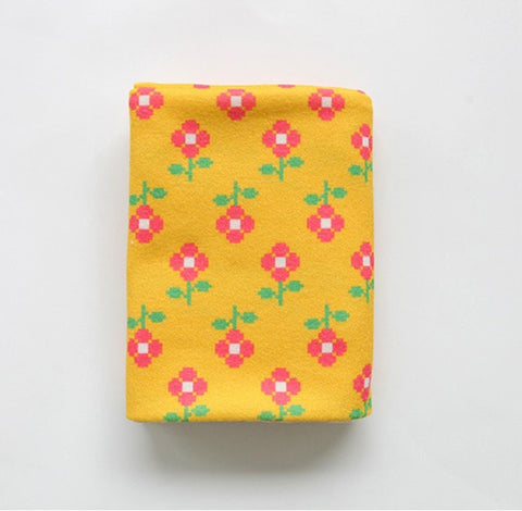 Berry Flower Polyester Knit Fabric - In 5 Colors- 57 Inches Wide - By the Yard / 53947