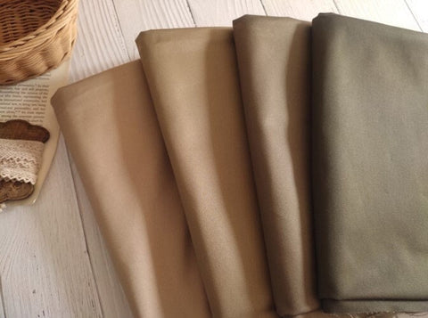 Gabardine Twill Cotton Fabric - 58 inches wide - In 4 Colors - By the Yard / 52648